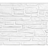 Berton©-motiefplaat smal wit/grijs H26 x D4,8 x L184 cm Rustico