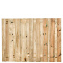 Tuinscherm grenen groen geïmpregneerd, 19-planks (17 + 2) Vasse 130 x 180 cm