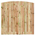 Tuinscherm grenen groen geïmpregneerd, 19-planks (17 + 2) Vasse 180 x 180 cm toog