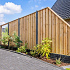 Tuinscherm grenen groen geïmpregneerd, 21-planks (19 + 2) Enschede 180 x 180 cm