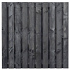 Tuinscherm Douglas zwart geïmpregneerd, 21-planks (19 + 2) Marlies 180 x 180 cm