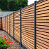 Tuinscherm hardhout Bangkirai kunstmatig gedroogd (Rhombusprofiel) Prinsenbeek 180 x 180cm