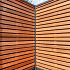 Tuinscherm hardhout Bangkirai kunstmatig gedroogd (Rhombusprofiel) Prinsenbeek 180 x 180cm
