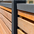 Tuinscherm hardhout Bangkirai kunstmatig gedroogd (Rhombusprofiel) Prinsenbeek 180 x 180cm