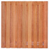 Tuinscherm hardhout kunstmatig gedroogd, 19-planks (17 + 2) Harlingen 180 x 180 cm
