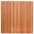 Tuinscherm hardhout kunstmatig gedroogd, 21-planks (19 + 2) Dronten 180 x 180 cm