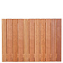 Tuinscherm hardhout kunstmatig gedroogd, 23-planks (21 + 2) Hoorn 180 x 130 cm