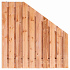 Tuinscherm Red Class Wood, 21-planks (19 + 2) Casablanca 180/90 x 180 cm verloop