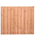 Tuinscherm Douglas, geschaafd, 21-planks (19 + 2) Zwarte Woud 150 x 180 cm