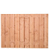 Tuinscherm Douglas, geschaafd, 21-planks (19 + 2) Zwarte Woud 130 x 180 cm