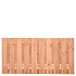 Tuinscherm Douglas, geschaafd, 21-planks (19 + 2) Zwarte Woud 90 x 180 cm