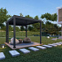 Aluminium overkapping Toronto vrijstaand 300 x 300 x 255 cm antraciet