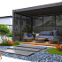 Aluminium overkapping Toronto vrijstaand 300 x 400 x 255 cm antraciet