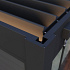 Aluminium overkapping Vancouver vrijstaand 400 x 400 x 255 cm antraciet