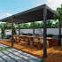 Aluminium overkapping Vancouver vrijstaand 400 x 600 x 255 cm antraciet