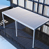Aluminium overkapping Toronto Wand 360 x 530 x 255 cm wit