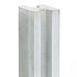 Berton©-E-sleufpaal Vecht wit/grijs 10 x 10 x 180 cm eindmodel