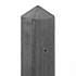Berton©-paal Amstel lichtgewicht - antraciet, diamantkop 10 x 10 x 280 cm eindmodel