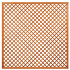 Trellis met lijst, diagonale lamellen hardhout kunstmatig gedroogd H180 x B180 cm