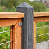 Gaaselement vuurverzinkt maaswijdte 7,5 x 7,5 cm met robuust kader hardhout 4,4 x 6,8 cm H180 x B90 