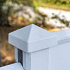 Berton©-afdekpet wit/grijs, diamantkop 14 x 14 x 5 cm T-model