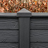 Berton© afdekpet antraciet gecoat, diamantkop 14 x 14 x 5 cm T-model