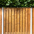 Berton©-paal IJssel wit/grijs, diamantkop 10 x 10 x 280 cm kabeldoorvoer