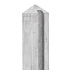 Berton©-sleufpaal Dinkel wit/grijs 11,5 x 11,5 x 278 cm eindmodel