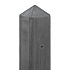 Berton©-paal IJssel antraciet, diamantkop 10 x 10 x 308 cm hoekmodel