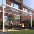 Standaard goot 406x300 wit vierkante sierlijst gelaagd glas