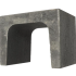 U-element 40x40x50 cm Antraciet