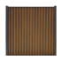 Composiet schutting Rhombus Verticaal Teak 185x180cm