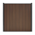 Composiet schutting Rhombus verticaal Walnoot 185x180cm