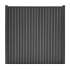 Composiet schutting Rhombus verticaal Zwart 185x180cm