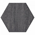 Soft Comfort Zeskant 60/52,5x30x4 cm Grijs/Zwart