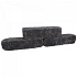 Linia Excellence Getrommeld 12x12x60 cm Nero