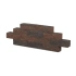 Catrock Getrommeld 31x11,5x10 cm Bruin/Zwart