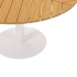 Bari tuintafel rond in wit aluminium en polywood - Dia. 140 x H 74 cm