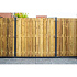 Tuinscherm grenen groen geïmpregneerd, 23-planks (21 + 2) Zaltbommel 180 x 180 cm