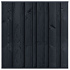 Tuinscherm grenen zwart gespoten, 11-planks Rosenheim 180 x 180 cm