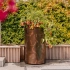 Plantenbak rond zwart aluminium 60x100 cm