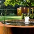 Watertafel rond Cortenstaal 120x40cm