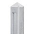 Berton©-paal Hunze wit/grijs, diamantkop 10 x 10 x 145 cm tussenmodel