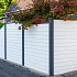 Berton©-motiefplaat smal wit/grijs H26 x D4,8 x L184 cm rabat-houtmotief