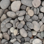 Beach Pebbles Zwart 30-80mm 20kg